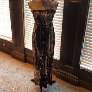 Tube Top Strapless Maxi Dress Size Medium